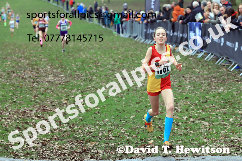 Girls Under-13s 2026 UK CAU Inter Counties Cross Country, Wollaton Park, Nottingham. Photo: David T. Hewitson/Sports for All Pics